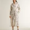 Abito chemisier da donna con stampa floreale multicolore con paillettes