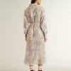 Abito chemisier da donna con stampa floreale multicolore con paillettes