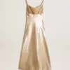 Abito da notte con paillettes color pergamena