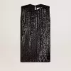 Abito nero con paillettes da donna