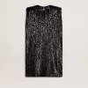 Abito nero con paillettes da donna