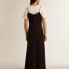 Abito nero da donna con ricami