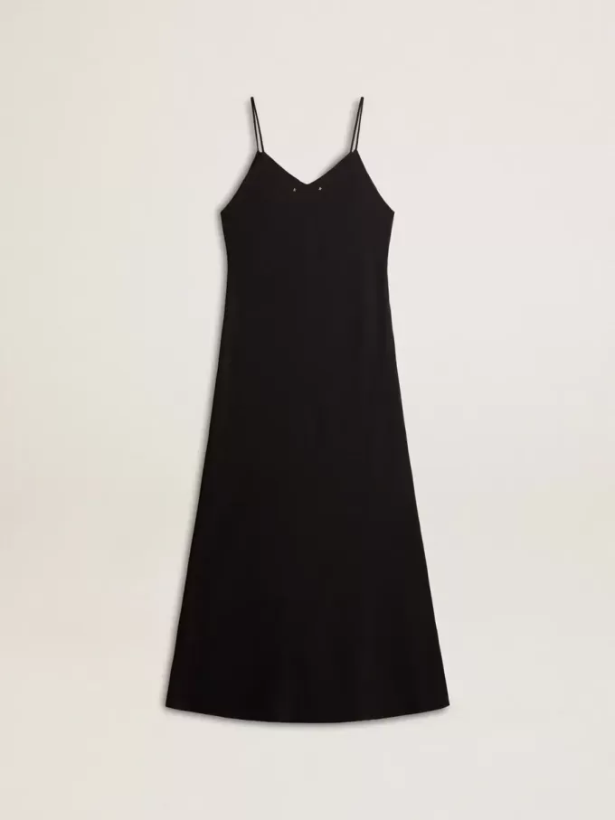 Abito nero da donna con ricami