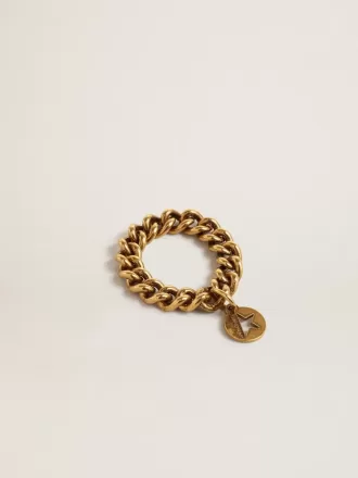 Anello color oro antico con maglie flessibili