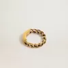 Anello color oro antico con maglie regolari
