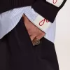 Anello con sigillo da uomo in argento anticato