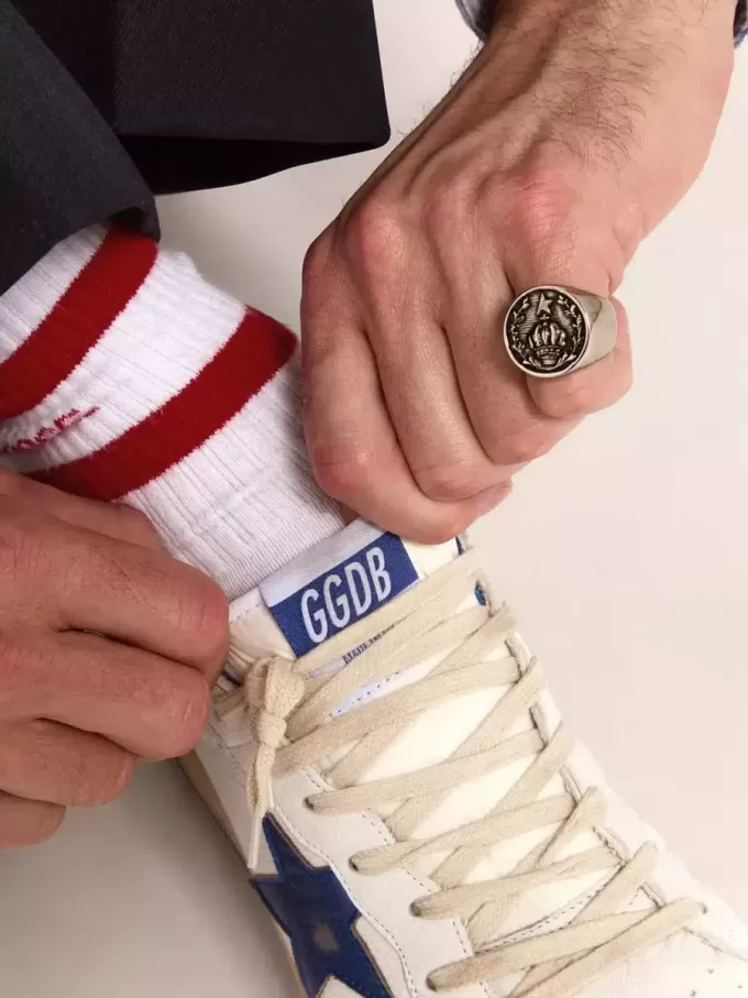 Anello con sigillo da uomo in argento anticato