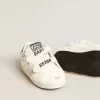 Baby Old School con stella in pelle scamosciata e linguetta sul tallone in pelle azzurra
