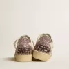 Ball Star con stella glitterata argento e linguetta sul tallone glitterata rosa