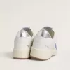 Ball Star con stella in pelle azzurra e linguetta sul tallone in pelle argentata