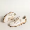 Ball Star con stella in pelle metallizzata e tallone glitterato