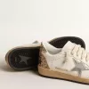 Ball Star con stella in pelle metallizzata e tallone glitterato