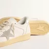 Ball Star con stella in pelle scamosciata e linguetta sul tallone in pelle metallizzata