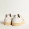 Ball Star con stella in pelle scamosciata e linguetta sul tallone in pelle metallizzata