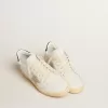 Ball Star con stella in pelle scamosciata grigio ghiaccio e linguetta sul tallone in pelle blu