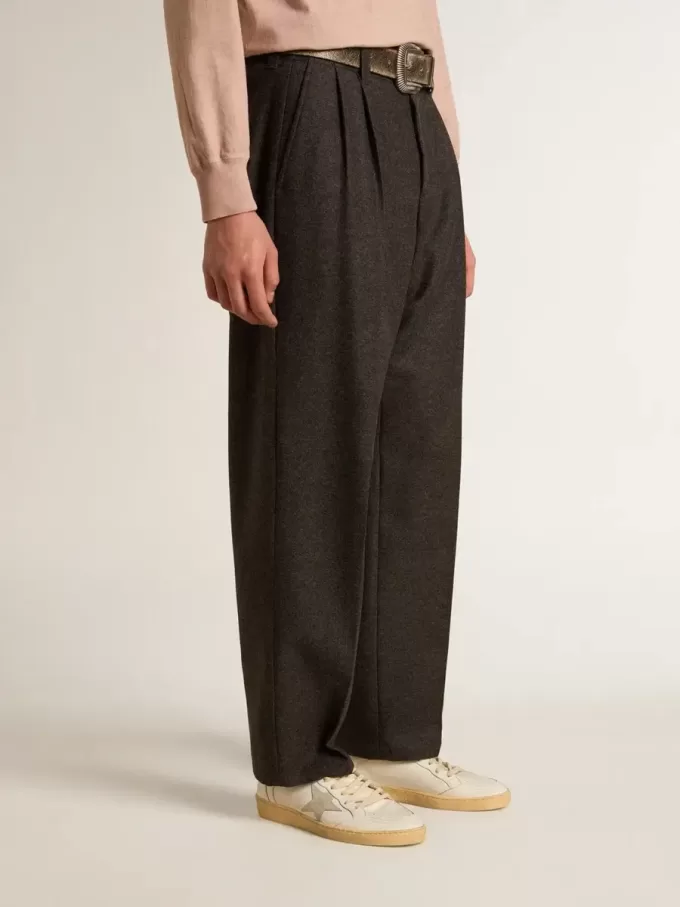 Ball Star con stella in pelle scamosciata grigio ghiaccio e linguetta sul tallone in pelle blu