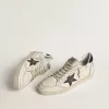 Ball Star con stella nera e linguetta sul tallone in pelle scamosciata blu