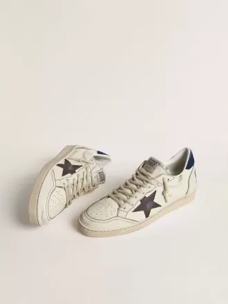 Ball Star con stella nera e linguetta sul tallone in pelle scamosciata blu