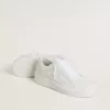Ball Star da donna con stella e linguetta sul tallone in pelle bianca