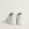 Ball Star da donna con stella e linguetta sul tallone in pelle bianca