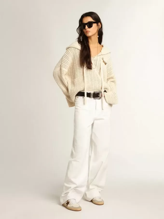 Ball Star da donna con stella in pelle di cavallino con stampa leopardata e linguetta nera sul tallone