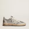 Ball Star da donna in glitter argento con inserti in pelle scamosciata grigio ghiaccio Ball Star da donna in glitter argento con inserti in pelle scamosciata grigio ghiaccio