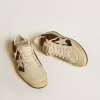 Ball Star da donna in glitter con stella in pelle e linguetta del tallone in pelle metallizzata