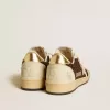 Ball Star da donna in glitter con stella in pelle e linguetta del tallone in pelle metallizzata