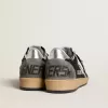 Ball Star da donna in glitter con stella in pelle e linguetta del tallone in pelle metallizzata