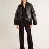 Ball Star da donna in glitter con stella in pelle e linguetta del tallone in pelle metallizzata