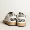 Ball Star da donna in nappa con stella bianca e linguetta glitterata sul tallone Ball Star da donna in nappa con stella bianca e linguetta glitterata sul tallone