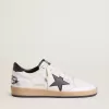 Ball Star da donna in nappa con stella nera e linguetta nera sul tallone