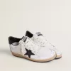 Ball Star da donna in nappa con stella nera e linguetta nera sul tallone