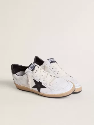 Ball Star da donna in nappa con stella nera e linguetta nera sul tallone