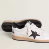 Ball Star da donna in nappa con stella nera e linguetta nera sul tallone