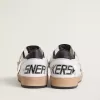 Ball Star da donna in nappa con stella nera e linguetta nera sul tallone