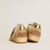 Ball Star da donna in nappa e pelle scamosciata con stella in pelle di cavallino e linguetta metallica sul tallone
