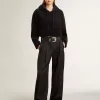Ball Star da donna in pelle con stampa elefante e stella in pelle nera