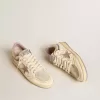 Ball Star da donna in pelle nappa con stella in TPU color malva e tallone in pelle