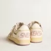 Ball Star da donna in pelle nappa con stella in TPU color malva e tallone in pelle