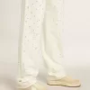 Ball Star da donna in pelle scamosciata beige con stella e linguetta sul tallone in pelle bianca