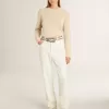 Ball Star da donna in pelle scamosciata beige con stella e linguetta sul tallone in pelle bianca