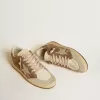 Ball Star da donna in pelle scamosciata marrone con stella e linguetta sul tallone in pelle
