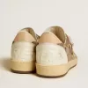 Ball Star da donna in pelle scamosciata marrone con stella e linguetta sul tallone in pelle