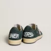 Ball Star da donna in pelle scamosciata verde con stella glitterata argento Ball Star da donna in pelle scamosciata verde con stella glitterata argento