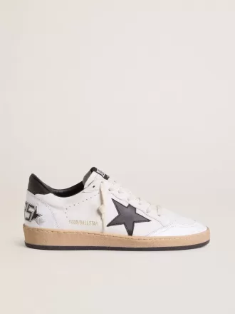 Ball Star da uomo in nappa bianca con stella nera