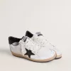 Ball Star da uomo in nappa bianca con stella nera