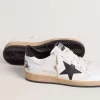 Ball Star da uomo in nappa bianca con stella nera