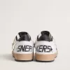 Ball Star da uomo in nappa bianca con stella nera