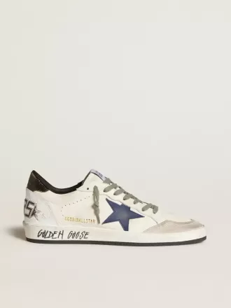 Ball Star da uomo in nappa con stella in pelle e linguetta sul tallone in pelle metallizzata